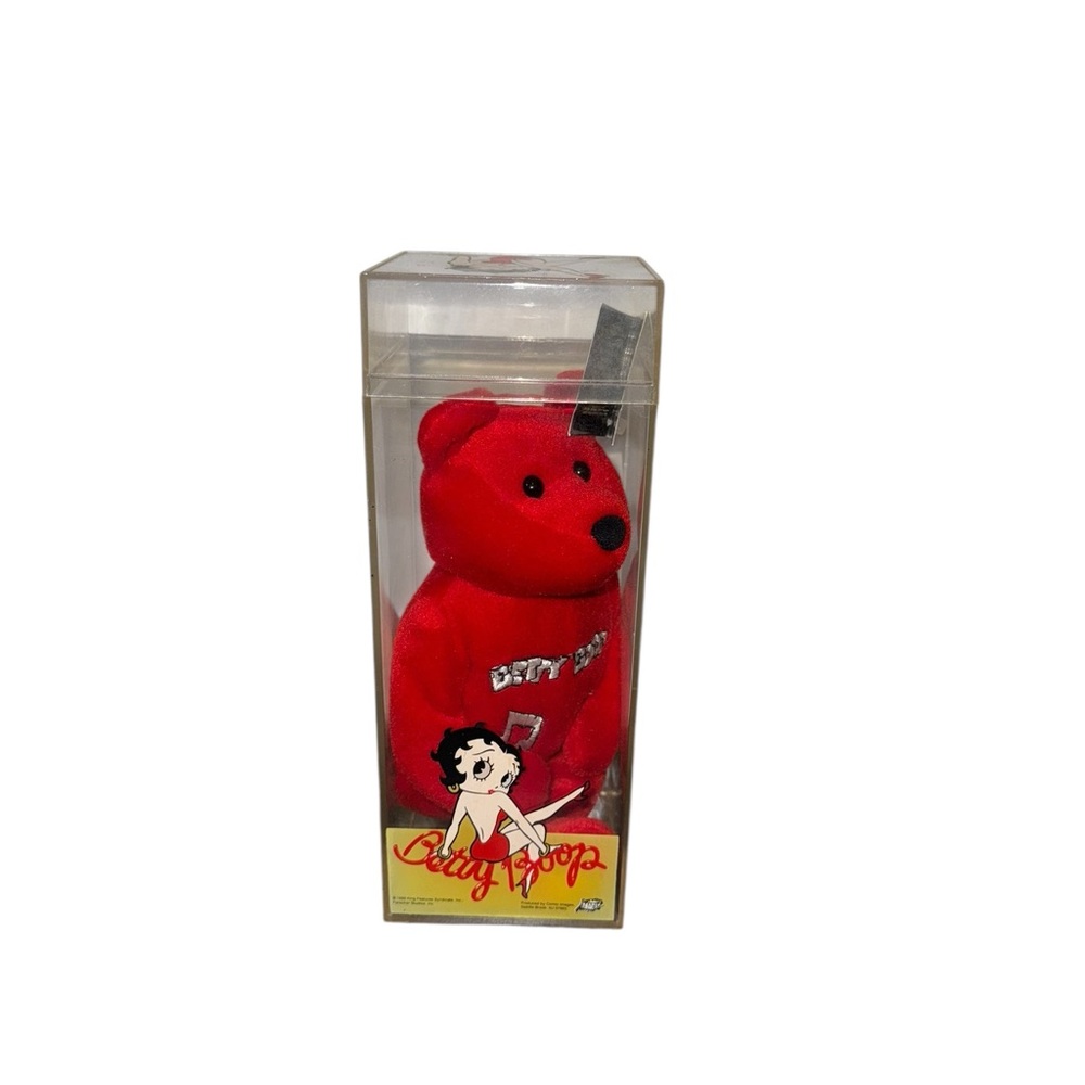Rare Vintage 1999 Betty Boop Red Beanie Baby Bear – Brand New